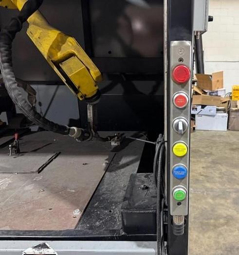 Used 2015 LINCOLN ELECTRIC AUTO-MATE 5 WITH FANUC ARC MATE 0iB ROBOTS AND R-30iB MATE CONTROL