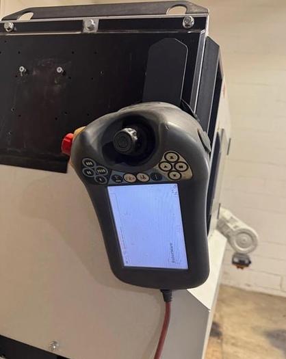 Used 1-ABB IRB 4600-40/2.55 with IRC5 Controller Date of Mfg.: 2021-07-12 Serial Number: 4600-802180 Includes several pallets of accessories, transformers, a riser, and cables and teach pendant.