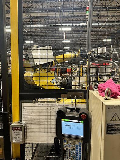 Used NELSON/FANUC STUD WELDING CELL WITH FANUC M-710iC/50 R-30iB AND ROBOT INTERFACE