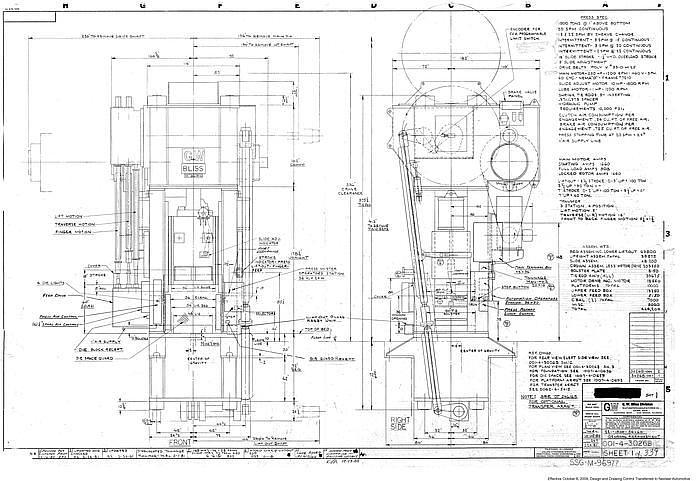 Used EW BLISS SE1-1500-54-60 STRAIGHT SIDE SINGLE CRANK PRESS ECCENTRIC GEARED