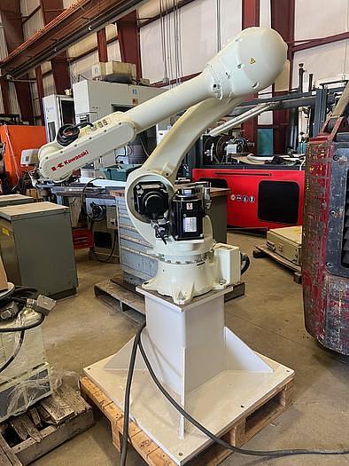 Used Several Kawasaki RS010L A 6 Axes Robot with Kawasaki E01 Controller, 10kg x 1925mm Reach, Never Used
