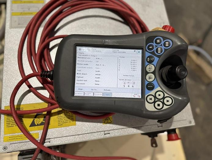 Used 2017 ABB IRB 1200-5/0.9 with IRC5 Compact Controller, Teach Pendant, and Cables