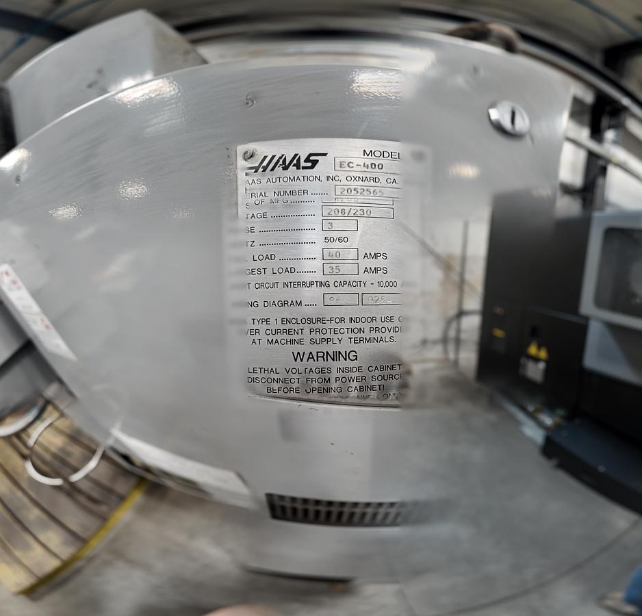 Used HAAS EC 400 TWIN PALLET HORIZONTAL MACHINING CENTER