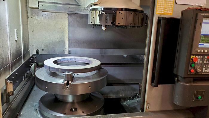 Used 2017 OKUMA V100R CNC VERTICAL TURNING CENTER