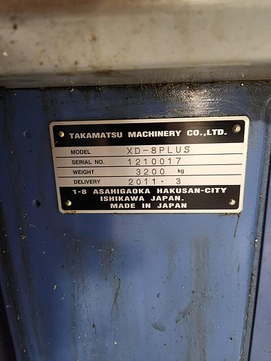 Used TAKAMAZ XD-8 PLUS CNC LATHE, 2 SPINDLES, 5" CHUCKS, 1.4" BAR
