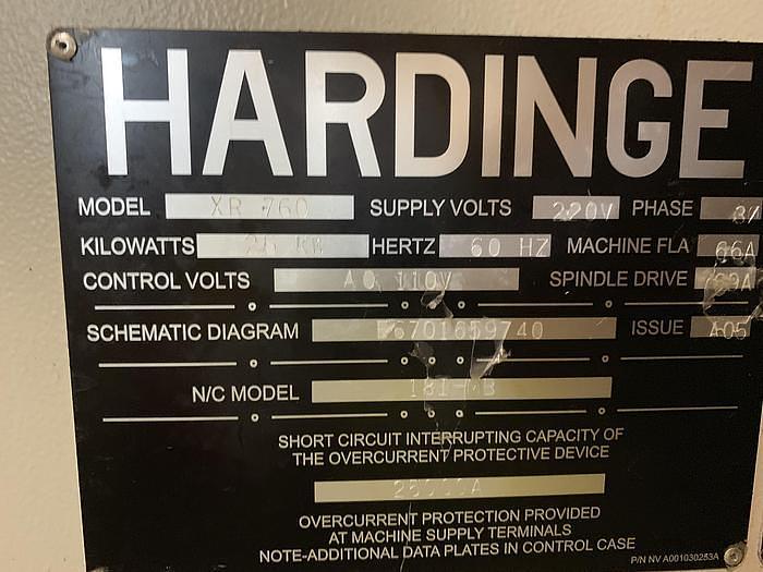 Used HARDINGE BRIDGEPORT XR760 VERTICAL MACHINING CENTER W/4TH AXIS TSUDA COMA ROTARY TABLE