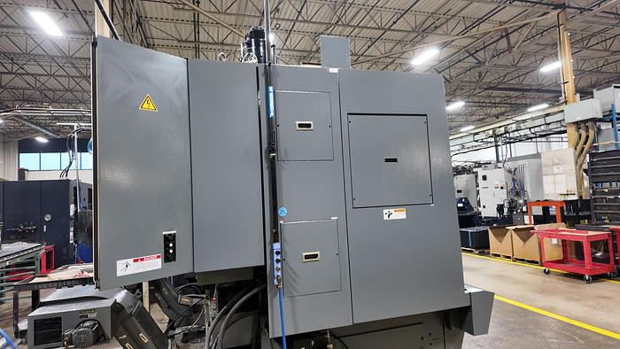 Used OKUMA HOWA 2SP-V40 TWIN SPINDLE VERTICAL TURRET LATHE