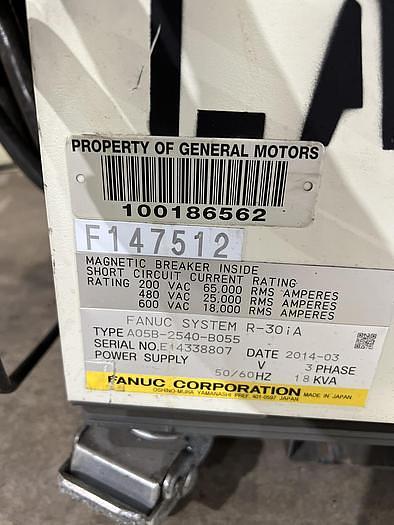 Used FANUC  M900iA/600 WITH R30iA CONTROLLER, CLEANED AND TESTED, ONLY 5,168 HOURS