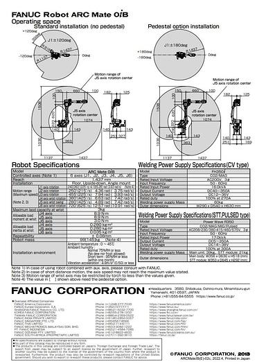 Used 2015 LINCOLN ELECTRIC AUTO-MATE 5 WITH FANUC ARC MATE 0iB ROBOTS AND R-30iB MATE CONTROL