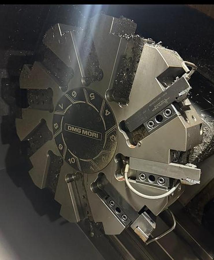 Used DMG MORI NLX 2500/700 2 AXIS CNC LATHE WITH CHIP BLASTER AND CONVEYOR