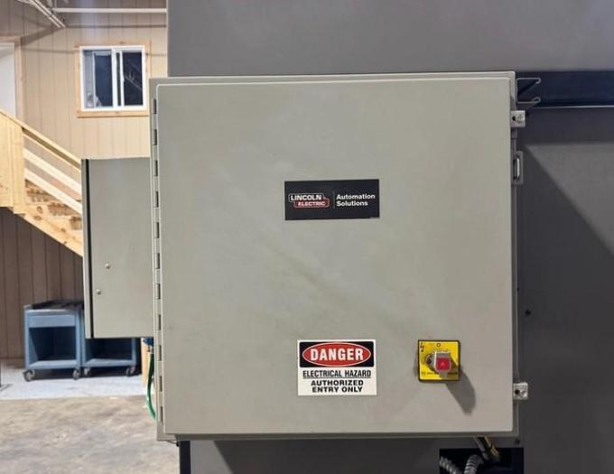 Used 2015 LINCOLN ELECTRIC AUTO-MATE 5 WITH FANUC ARC MATE 0iB ROBOTS AND R-30iB MATE CONTROL
