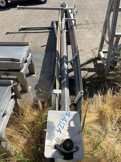 Used Sanitary V-Belt Incline Conveyor 13' Long x 12" Wide