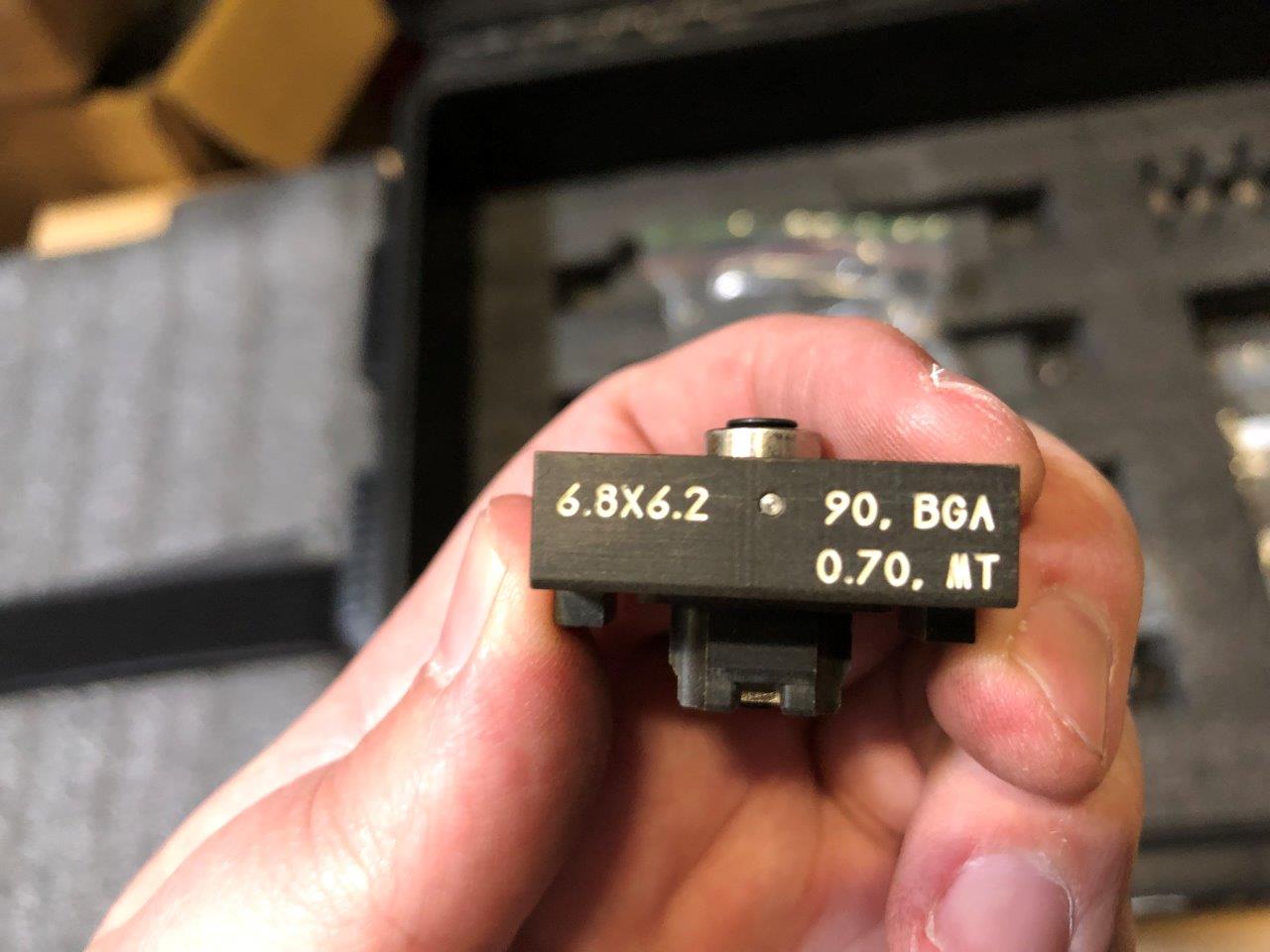 Used DELTA DE8000 6.8 x 6.2 eMGA Test Handler Change Kit