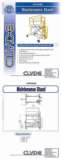 Used Clyde B4 Aircraft Maintenance Stand - New.