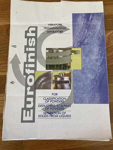 Used 2002 Eurofinish VS 55 Vibratory Separator