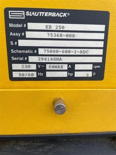 Used SLAUTTERBACK KB250 MELT UNIT