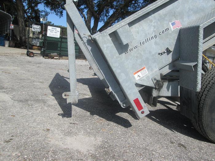 Used 2018 Felling 8' Galvanized Dump Trailer