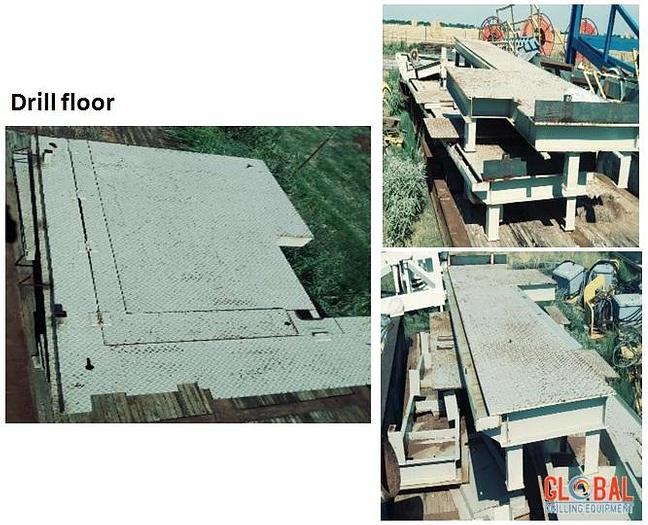 Used Item 0652 : Land Cantilever Rig 1000 HP, Capable of Drilling to 18,000 feet land rig