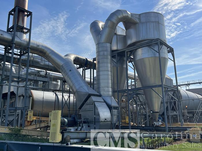 Used Buhler Aeroglide 13x60 Stainless Steel Drum Dryer with Burner