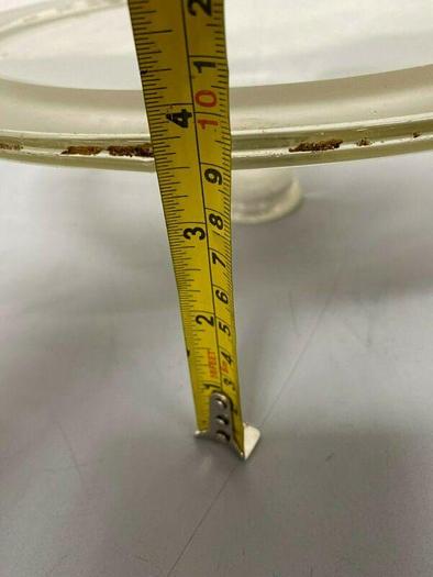 Used 12" Diameter Glass Laboratory Top w/ 2" OD Opening