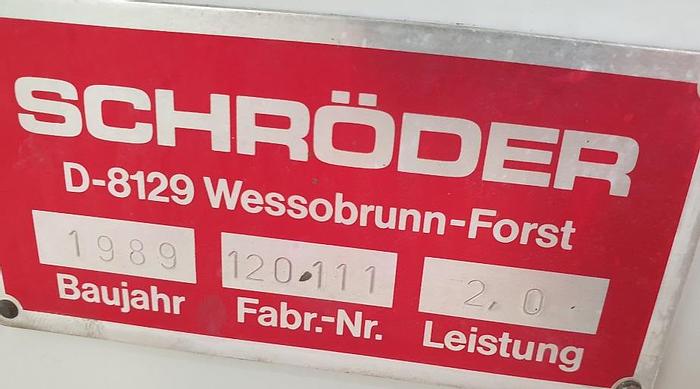 Gebraucht Motorische Tafelschere Schröder MHSU