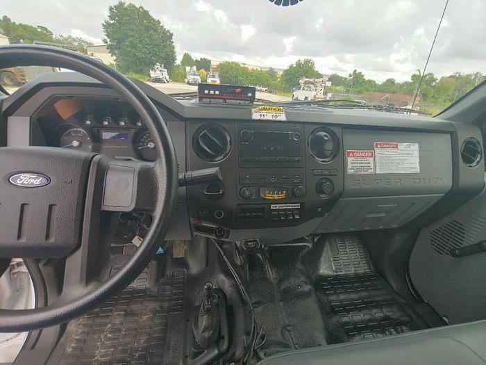 Used Versalift VTP40NE Cable Placer on 2018 Fred F750 Crew Cab Utility Reel Truck