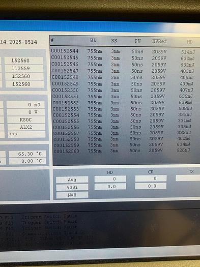 Used 2011 Candela Alex Trivantage Alexandrite 755 , KTP-Qswitched 532 nm, ND YAG 1064