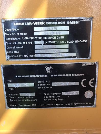 Used Liebherr 280EC-H16 tower crane for sale from our stock in Hungary