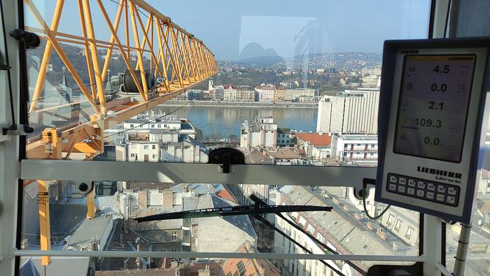 Used Liebherr 150EC-B6 tower crane for sale from our stock in Hungary