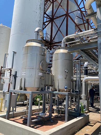 Used Clean Gas Systems Inc. exhaust gas scrubber system