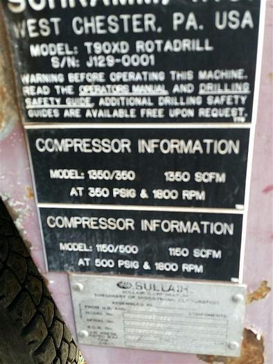 Used 2004 Schramm T90XD Telemast Drill Rig - Sold