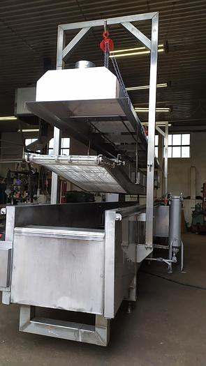 Used Smażalnik z nagrzewnicą na olej termalny i zbiornikiem na olej spożywczy - nierdzewny