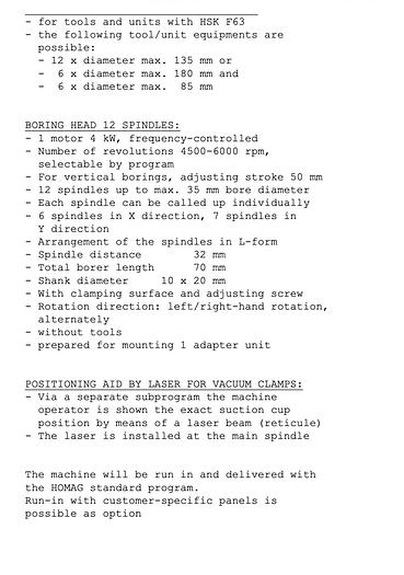 Used Homag BAZ211 Venture 20 CNC