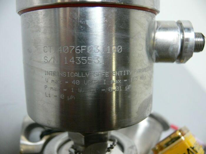 Used GEA Tuchenhagen 7330-0102-0220-0000 INK.22B0 Valve w/ Anderson Temperature Gauge