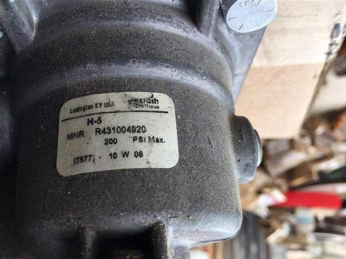 Used 0 Rexroth BOSCH H-5 R431004920 VALVE