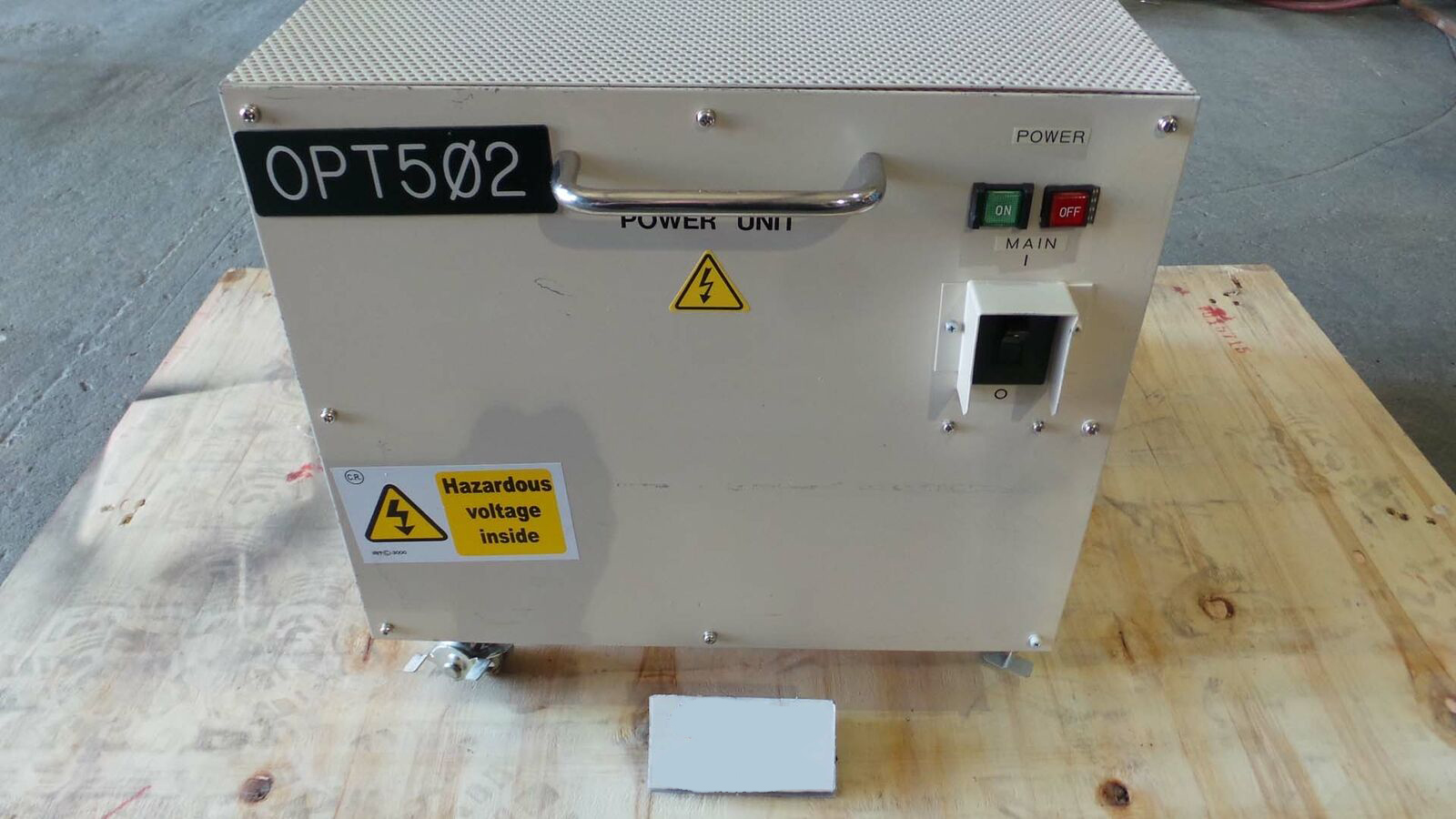 Used Nikon Power Unit, Power Supply ROLL AROUND / 220~240 V / 4A / 50~60Hz / OPTiSTAT