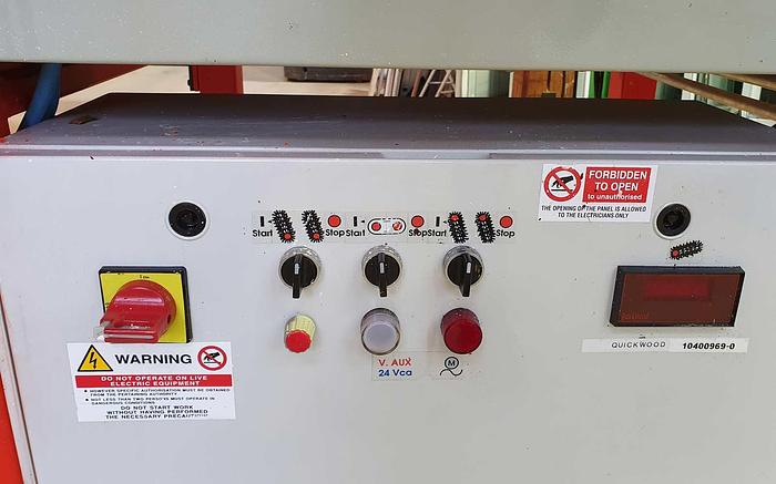 Used 1999 Quickwood Italy Calibrating / Brushing machines QuickWood System