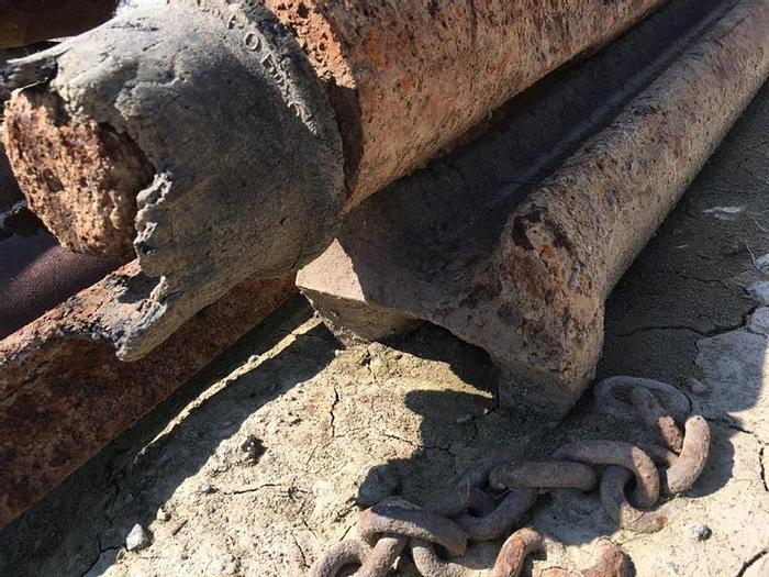 Used 9" OD x 56" L Chisel Bits