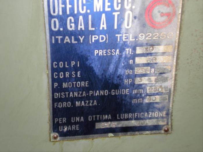 Usato PRESSA GALATO 30 TON