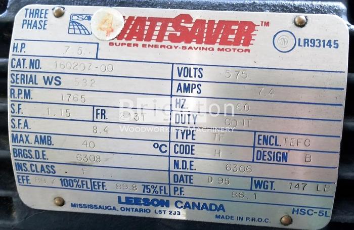 Used *SOLD* Compressor - 7.5HP