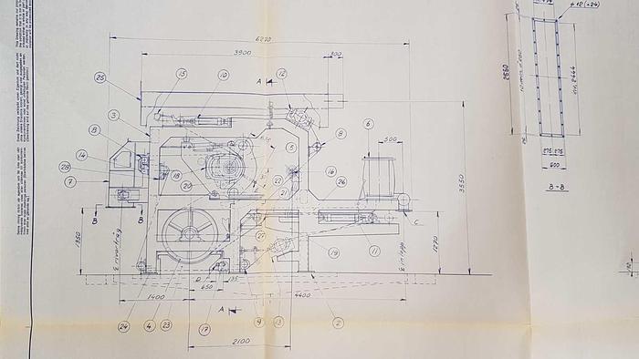 Used 2.0M (79") HEDEMORA GL&V TWIN WIRE PRESS  200 TPD  1985