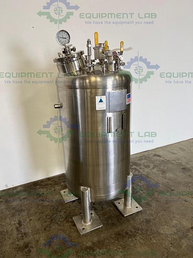 Used Precision Stainless  284 Liter 316 Stainless Steel  Pressure Vessel 15 PSI @ 248F
