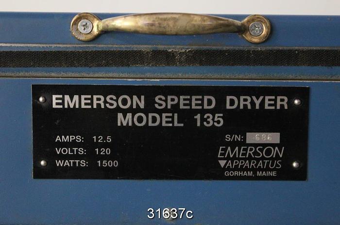 Used Emerson 135 Speed Dryer #31637