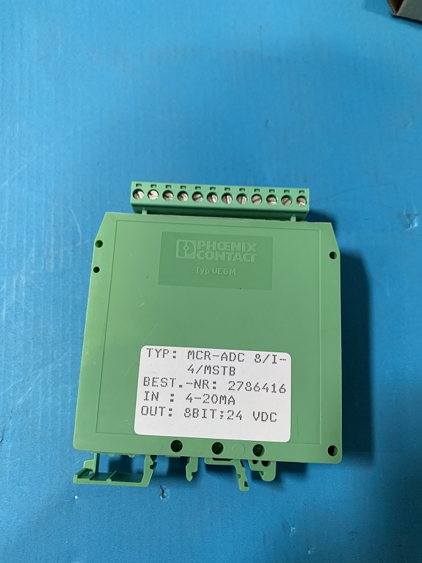 Used Phoenix Contact Analog/Digital Convertor MCR-ADC 8/I-4/MSTB