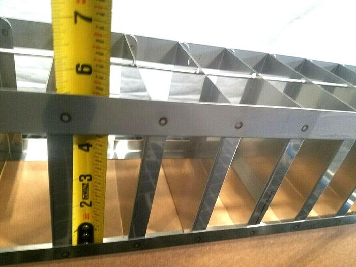 Used 26" Cell Bank Stainless Steel Stack Trays Racks Pharmaceutical