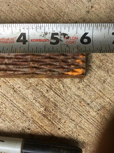 Used NOV Mission Custom Die & Insert 1" x 5-3/4" Tong Die