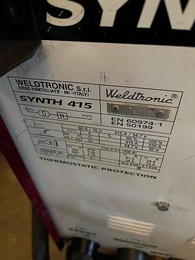 Usato SALDATRICE (N°45) WELDTRONIC SYNTH 415  