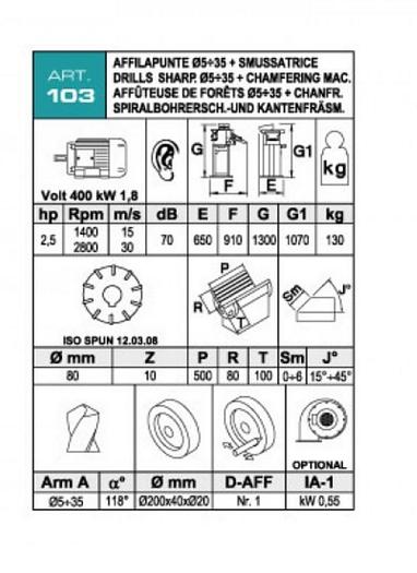 Usato SMUSSATRICE AFFILAPUNTE ACETI ART.103