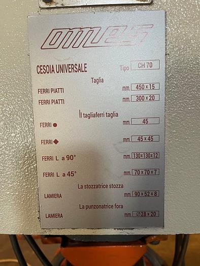 Usato PUNZONATRICE OMES CH70