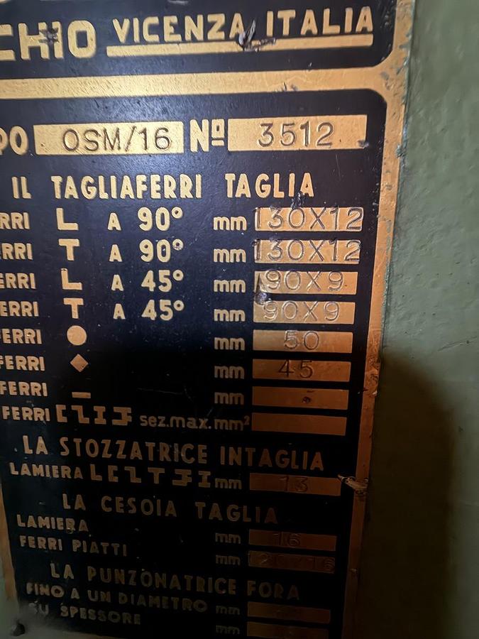 Usato PUNZONATRICE OMERA OSM 16